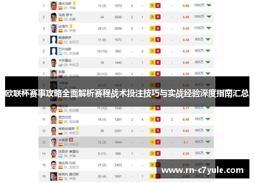 欧联杯赛事攻略全面解析赛程战术投注技巧与实战经验深度指南汇总 欧联杯赛事攻略全面解析赛程战术投注技巧与实战经验深度指南汇总